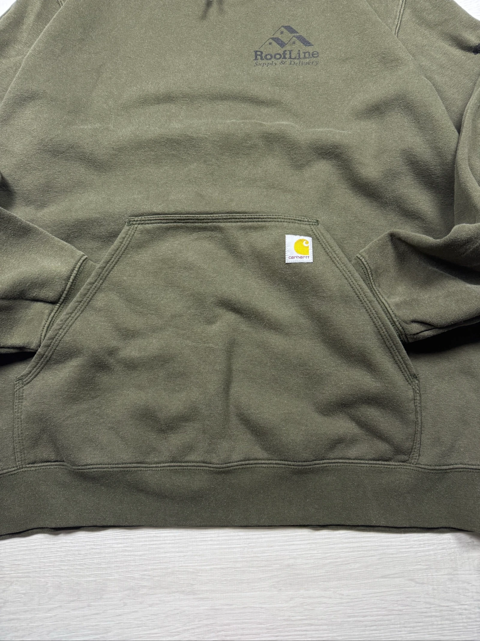 Carhartt K121 Hoodie Moss Green XL Loose Fit Workwear USA – photo 5